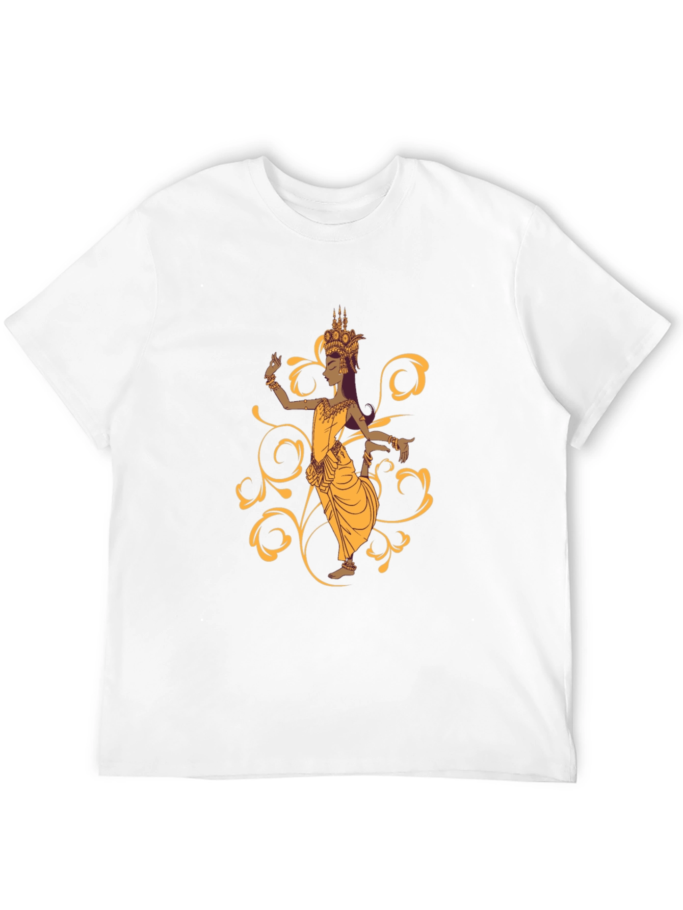 Elegant Cambodian Dancer Black T-Shirt