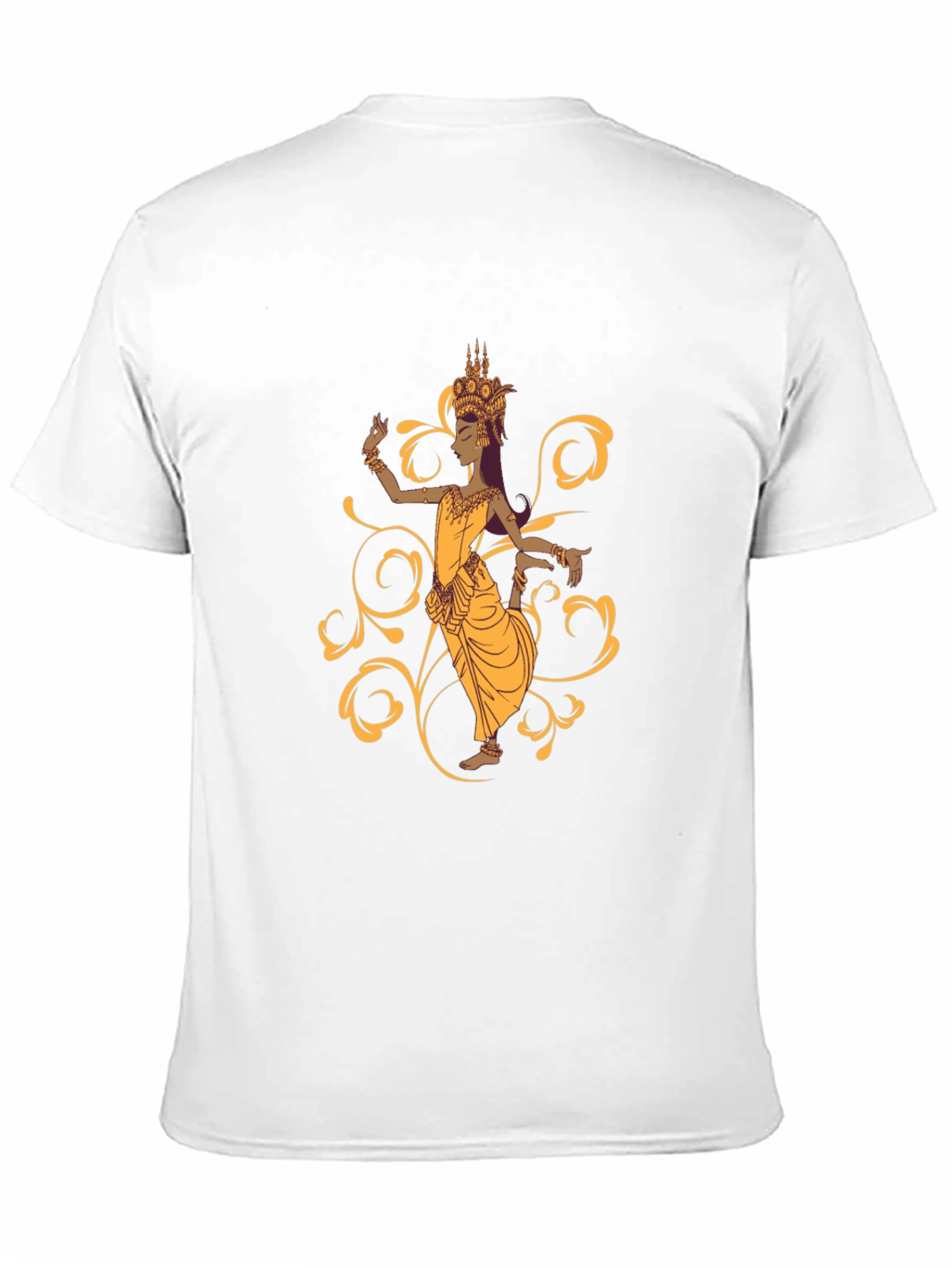 Elegant Cambodian Dancer Black T-Shirt
