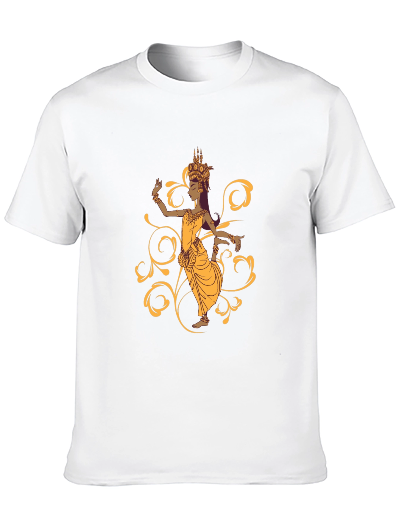 Elegant Cambodian Dancer Black T-Shirt