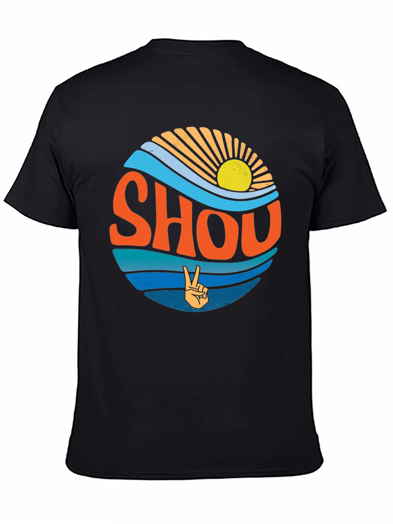 Retro Shou T-Shirt - Black Graphic Tee