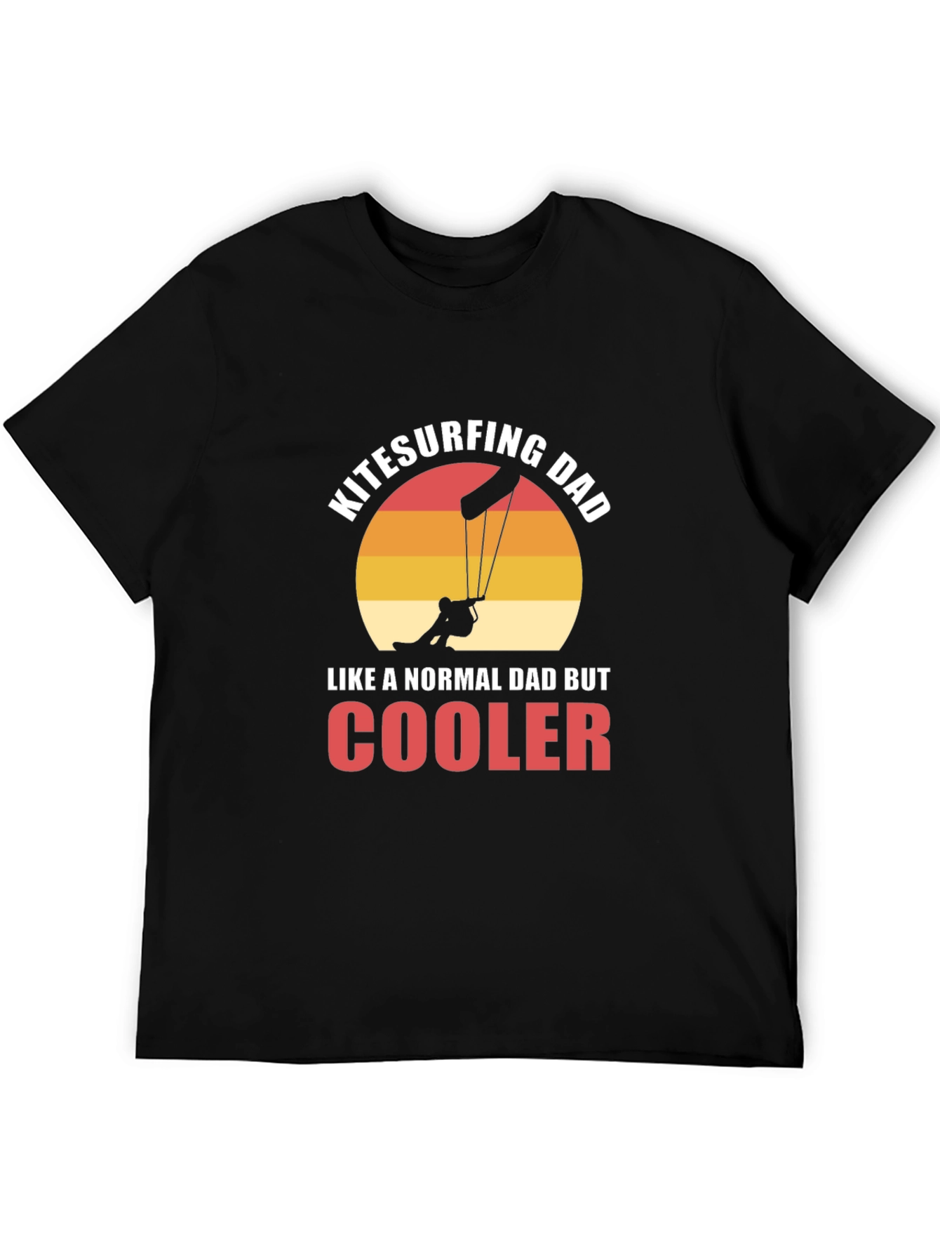 Kitesurfing Dad Graphic T-Shirt - Cool Fathers Day Tee