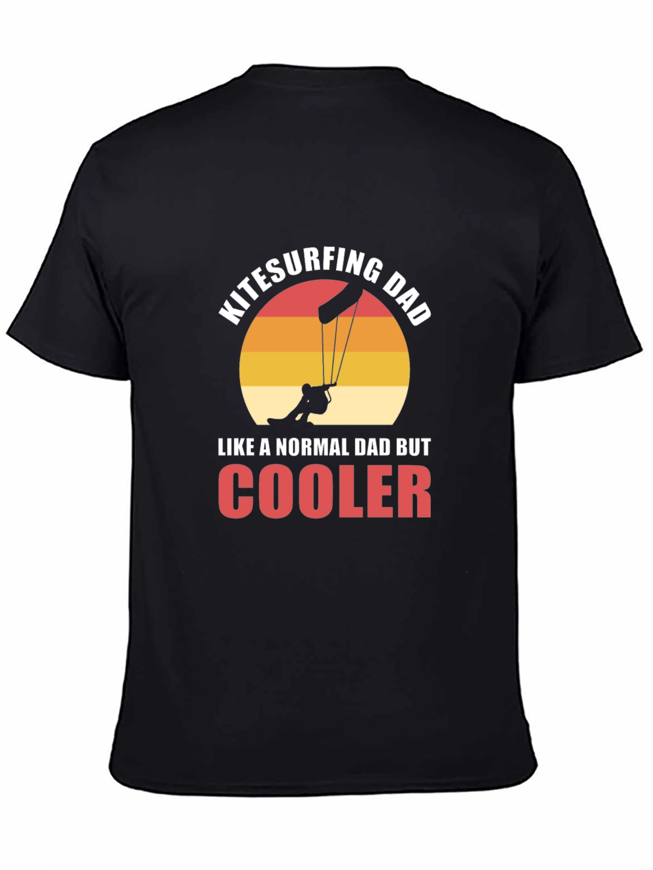 Kitesurfing Dad Graphic T-Shirt - Cool Fathers Day Tee
