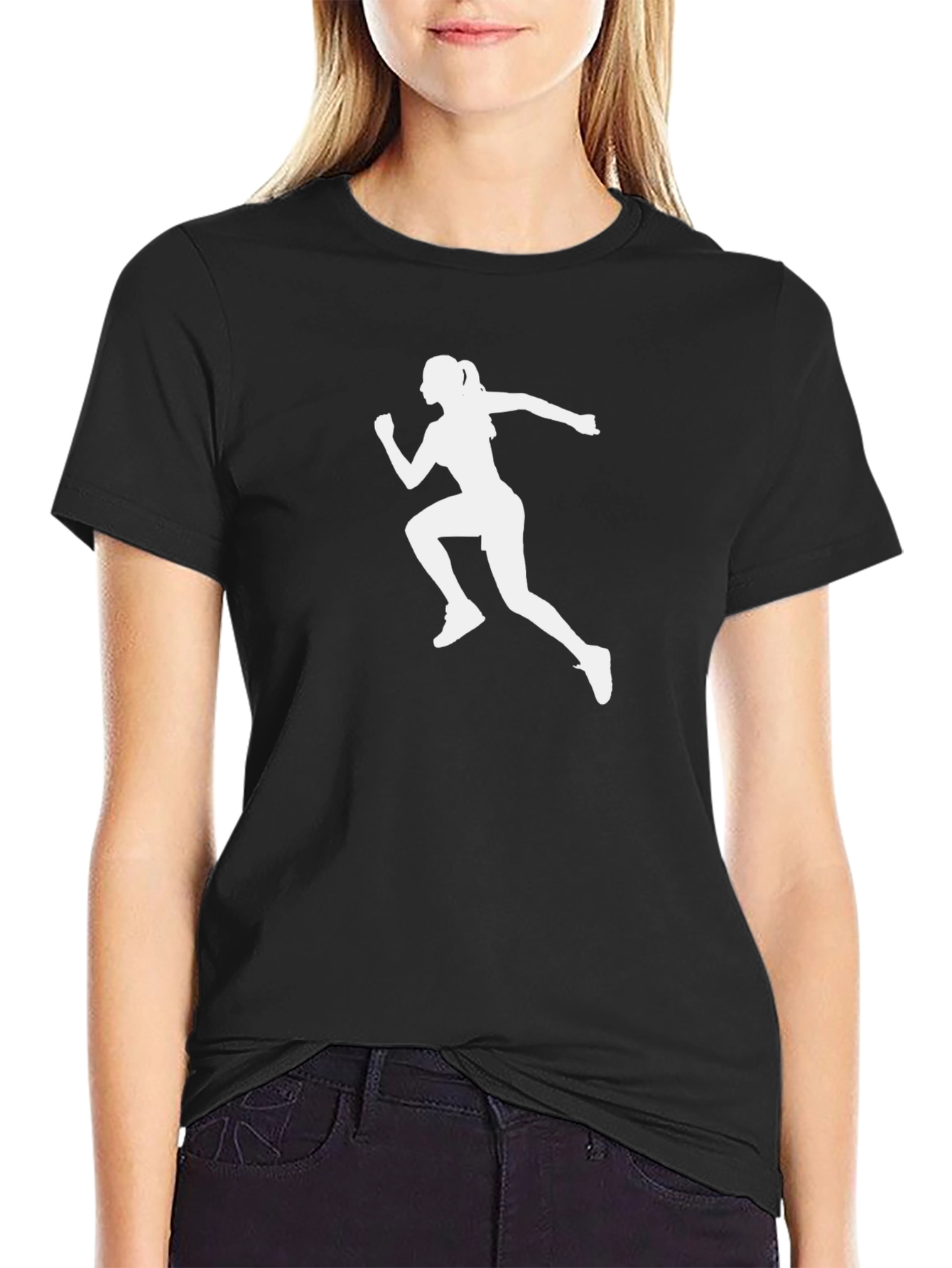 Runner Silhouette Black T-Shirt
