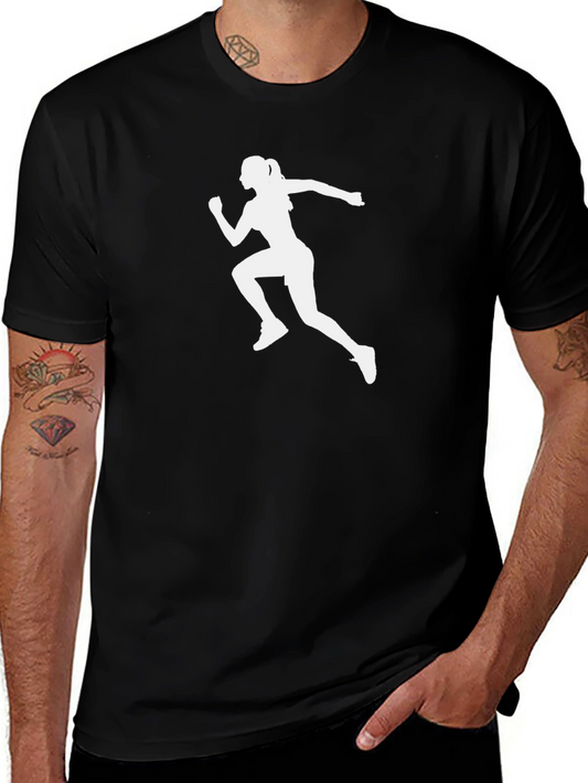 Runner Silhouette Black T-Shirt