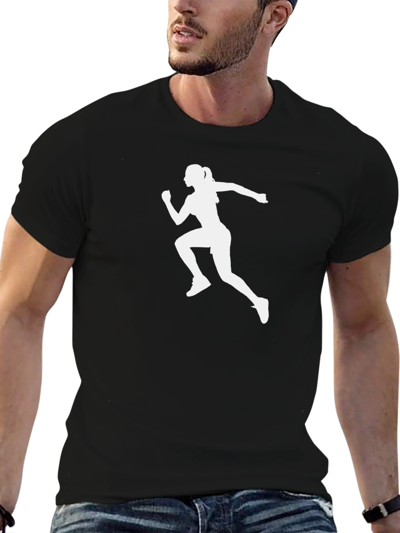 Runner Silhouette Black T-Shirt