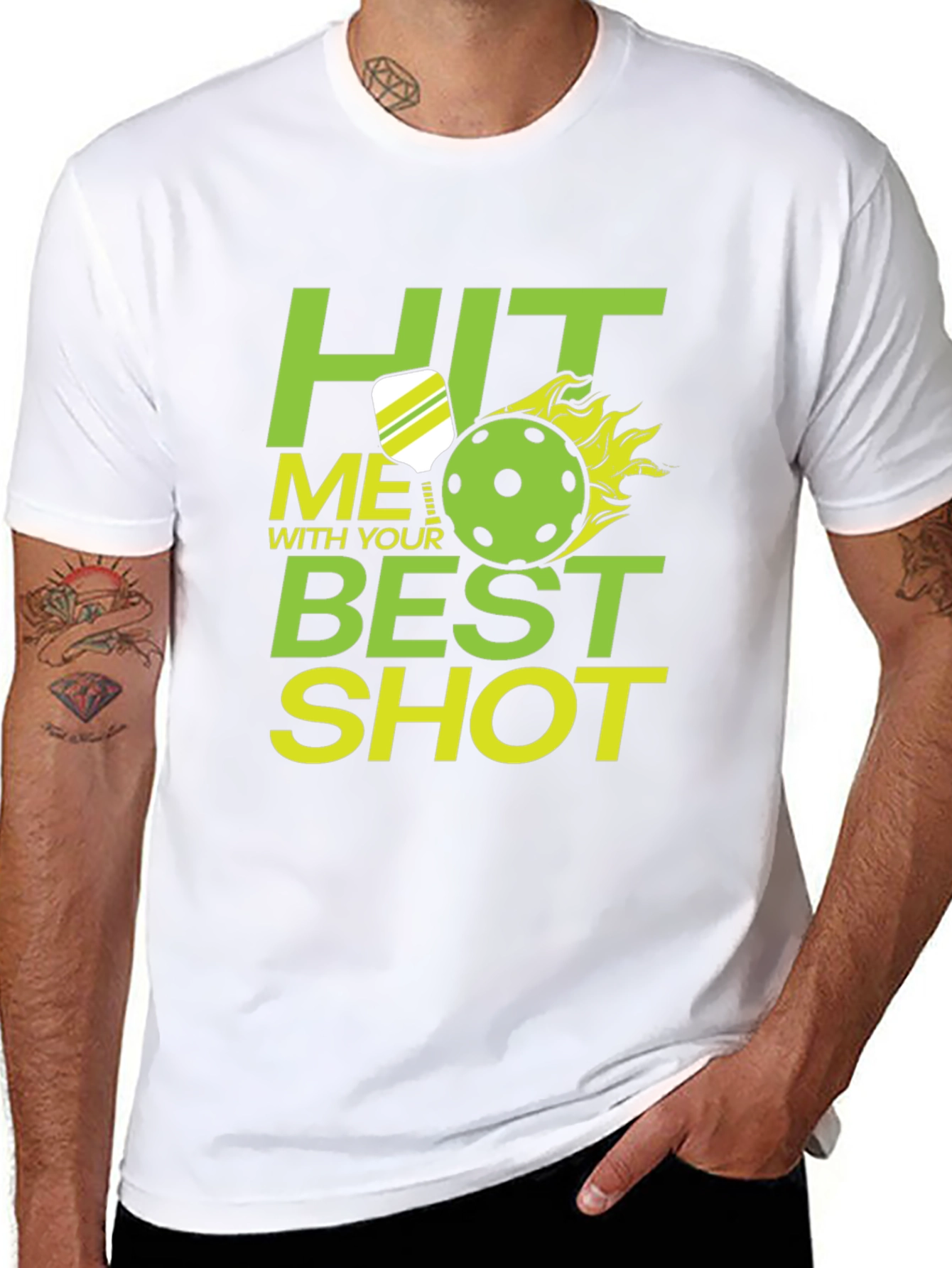Pickleball Hit Me With Your Best Shot T-Shirt