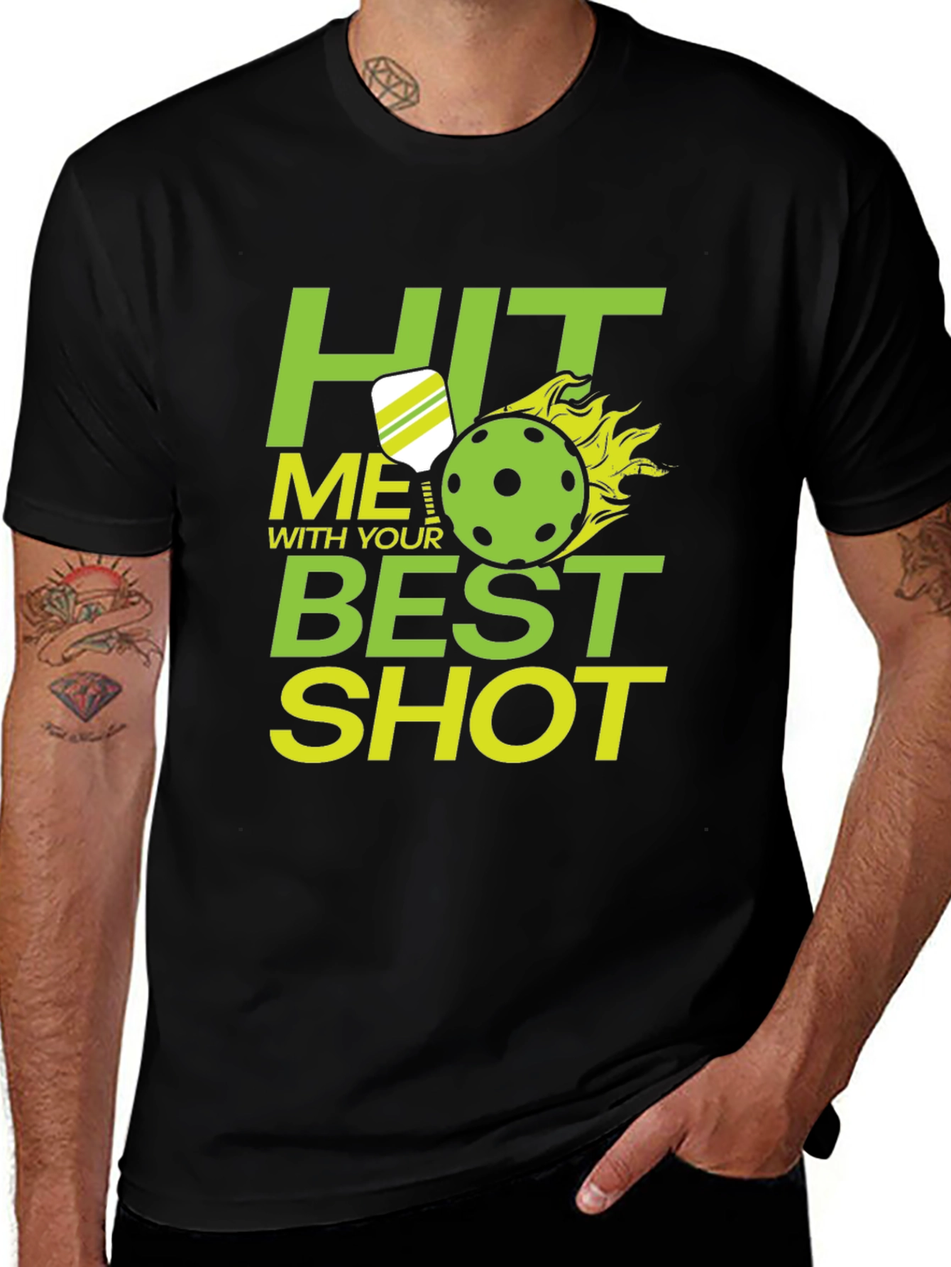 Pickleball Hit Me With Your Best Shot T-Shirt