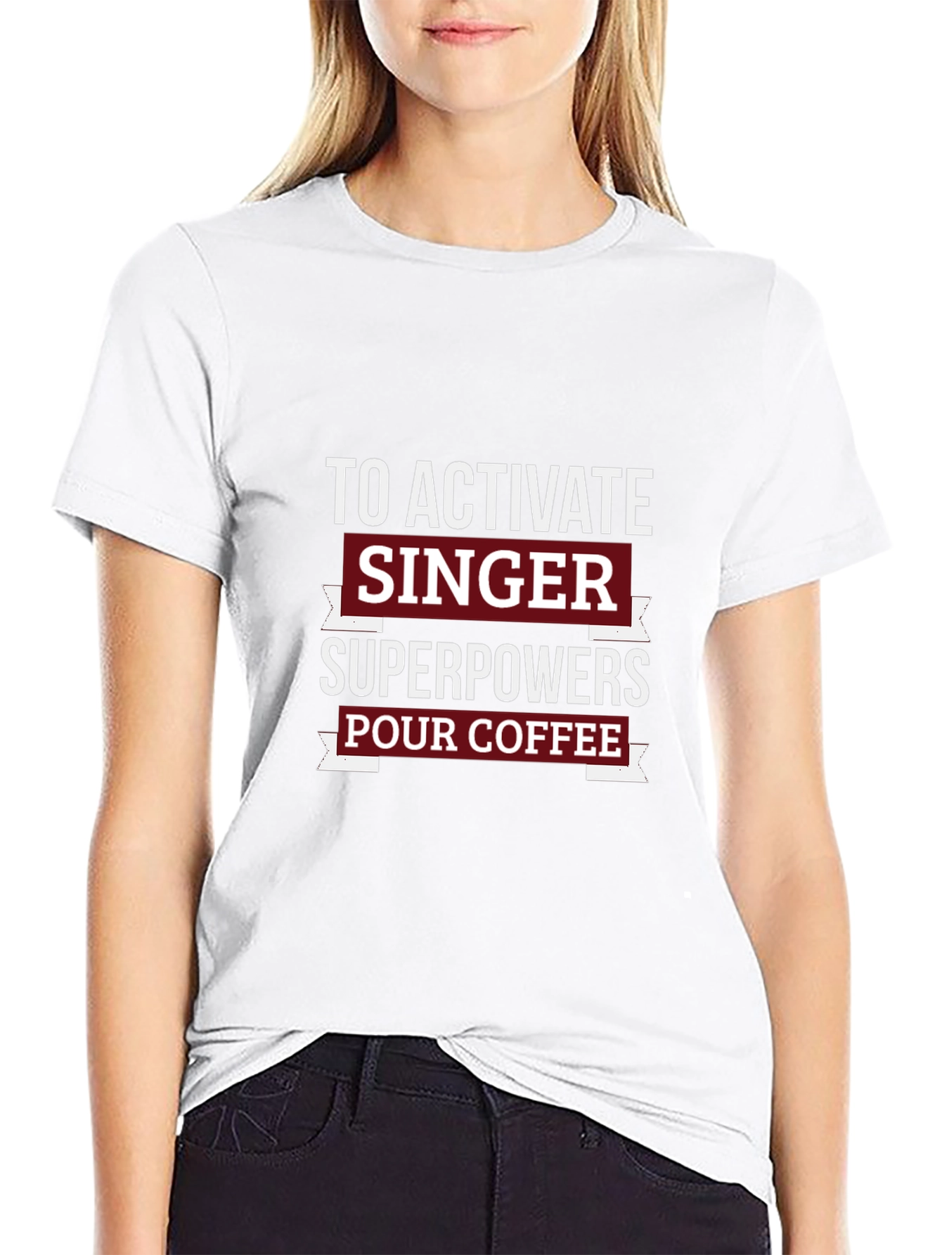 Singer Superpowers Coffee T-Shirt