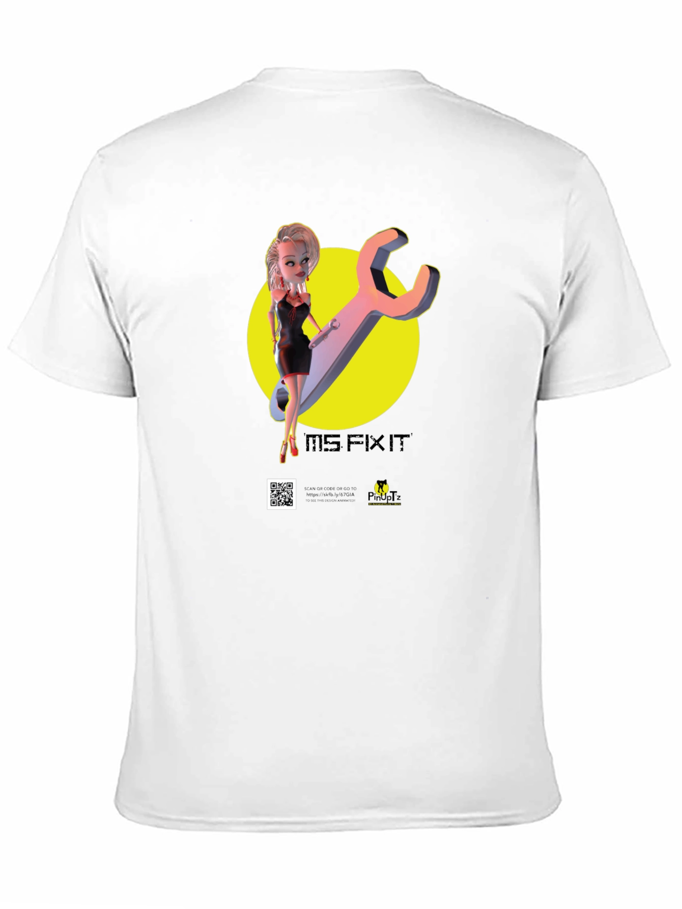 Big Fix It T-Shirt - Black - Mechanic Pinup
