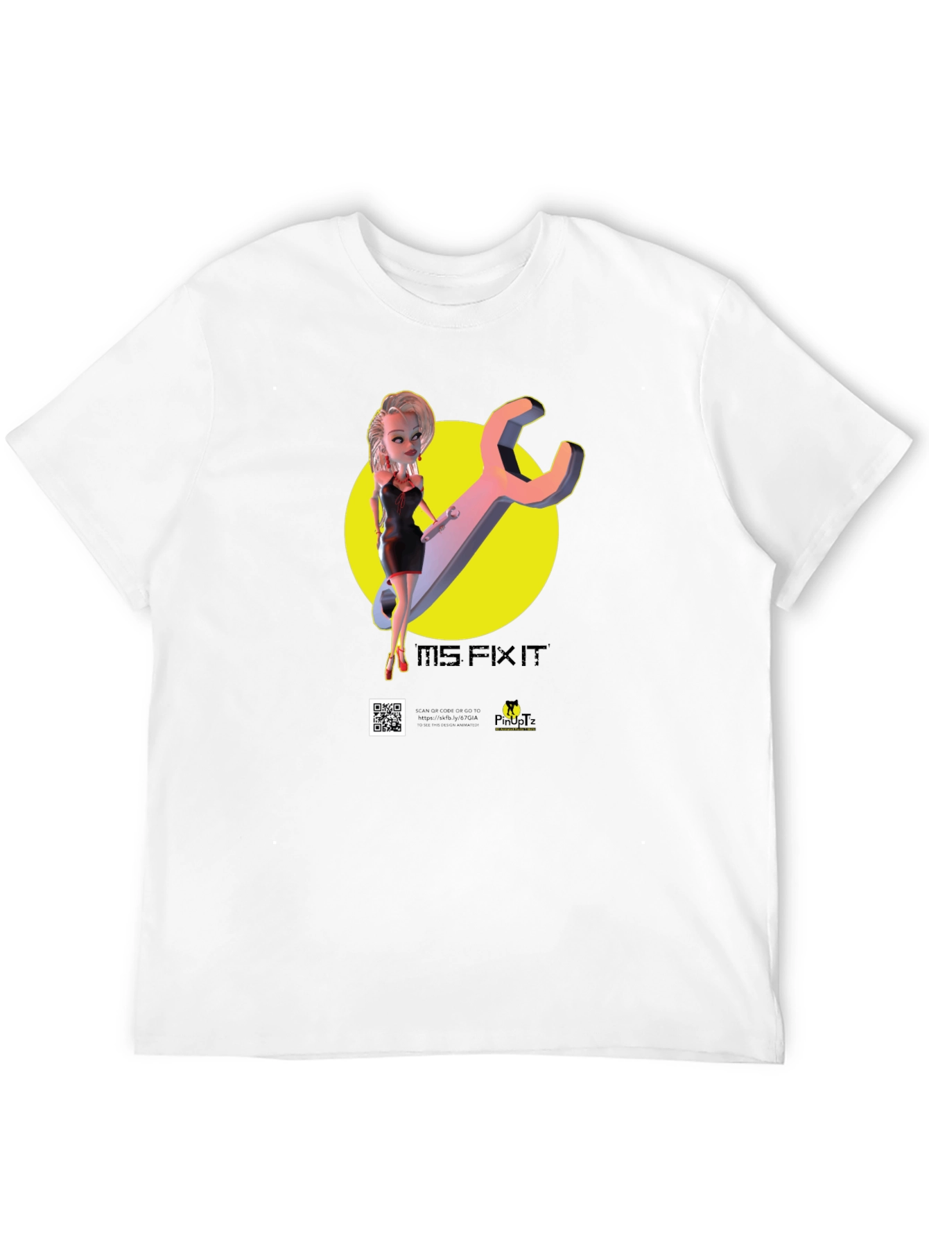Big Fix It T-Shirt - Black - Mechanic Pinup