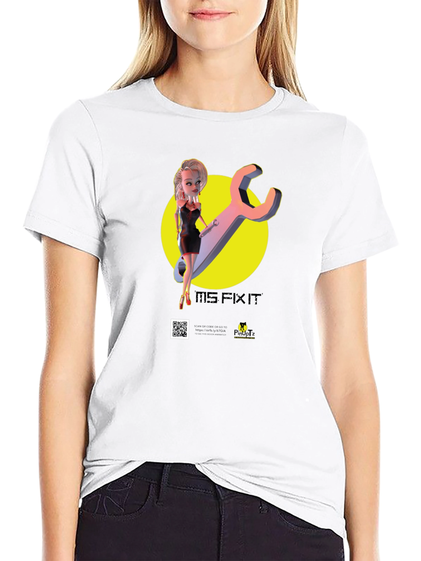 Big Fix It T-Shirt - Black - Mechanic Pinup