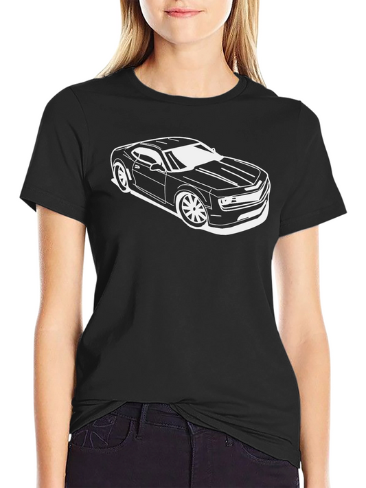 Black Car Graphic T-Shirt - Modern Automotive Style
