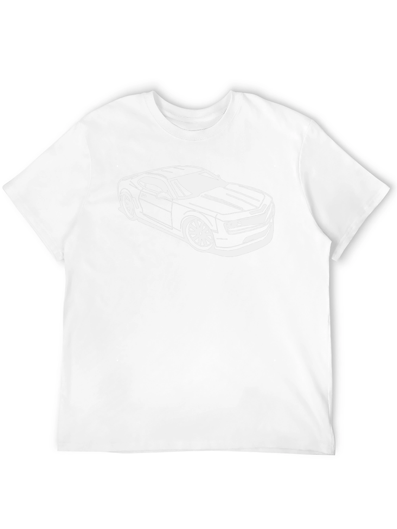 Black Car Graphic T-Shirt - Modern Automotive Style