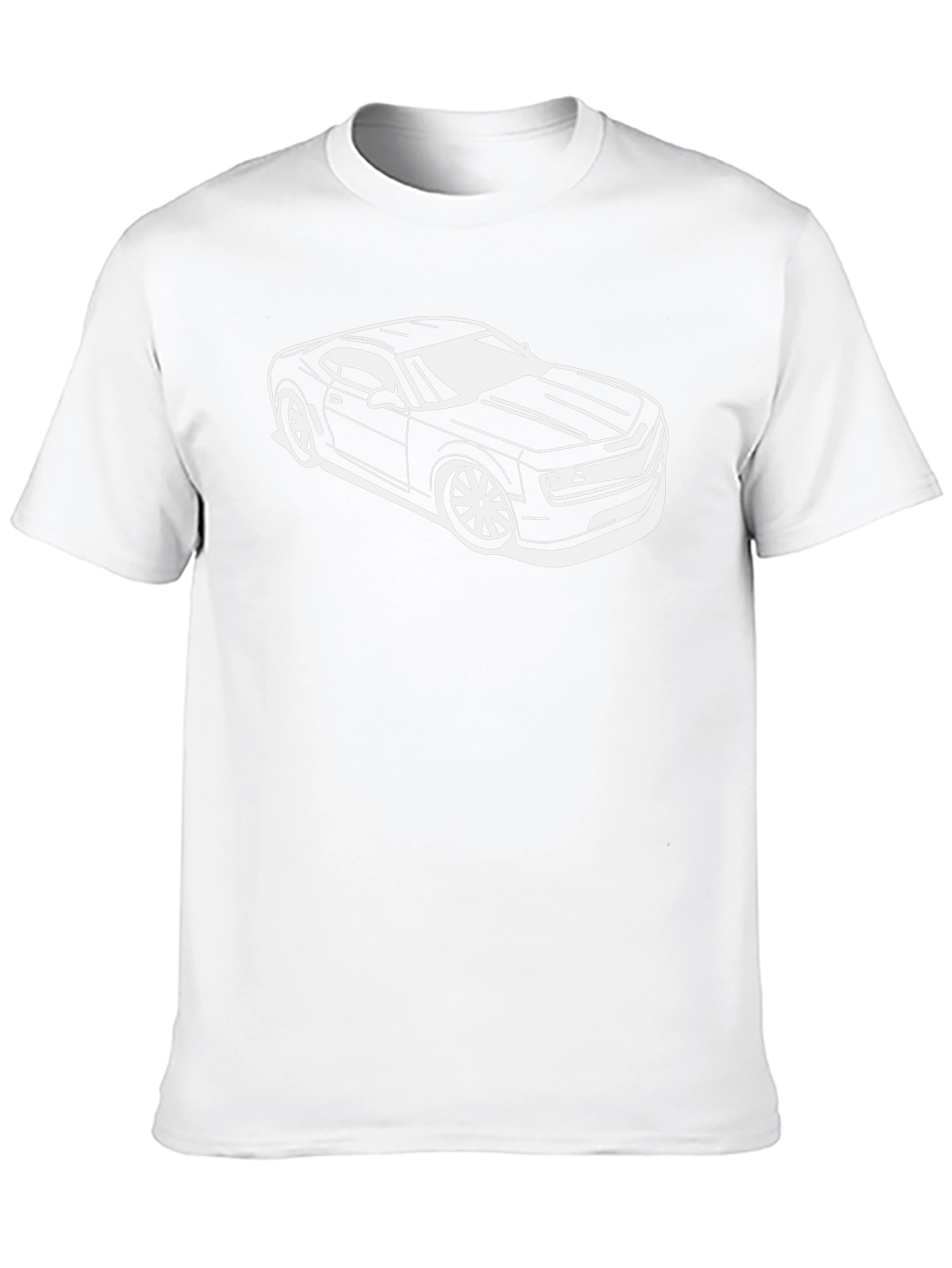 Black Car Graphic T-Shirt - Modern Automotive Style