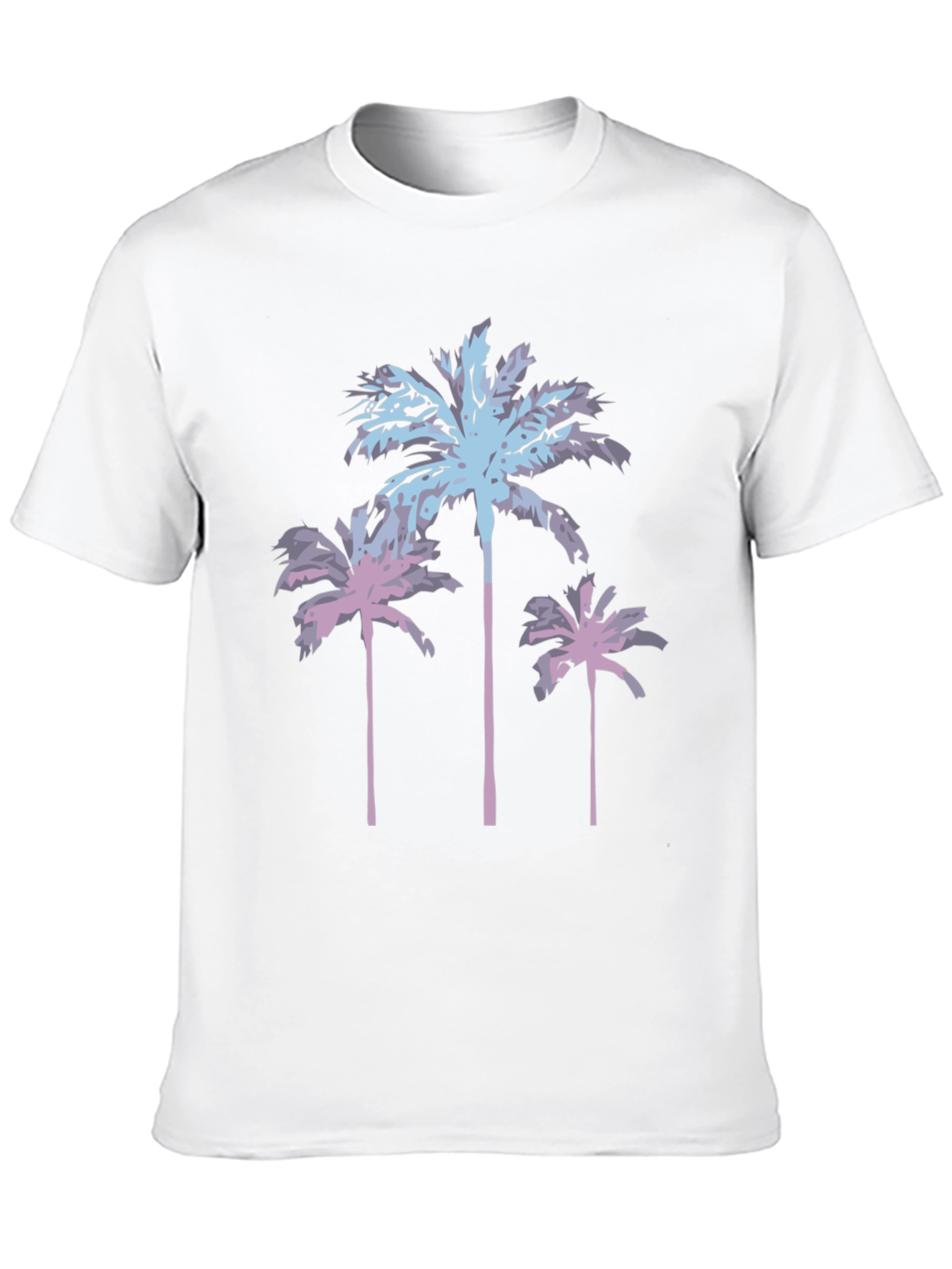 Palm Tree Graphic Tee - Black Casual Shirt