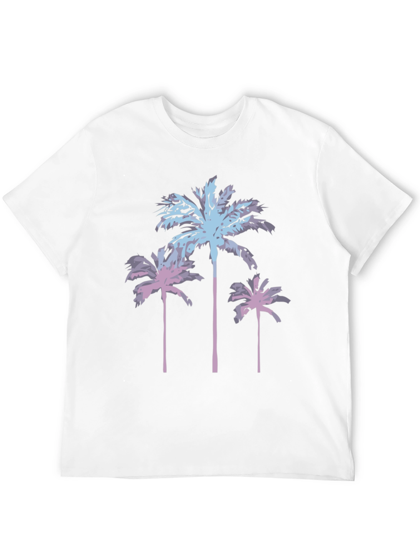 Palm Tree Graphic Tee - Black Casual Shirt