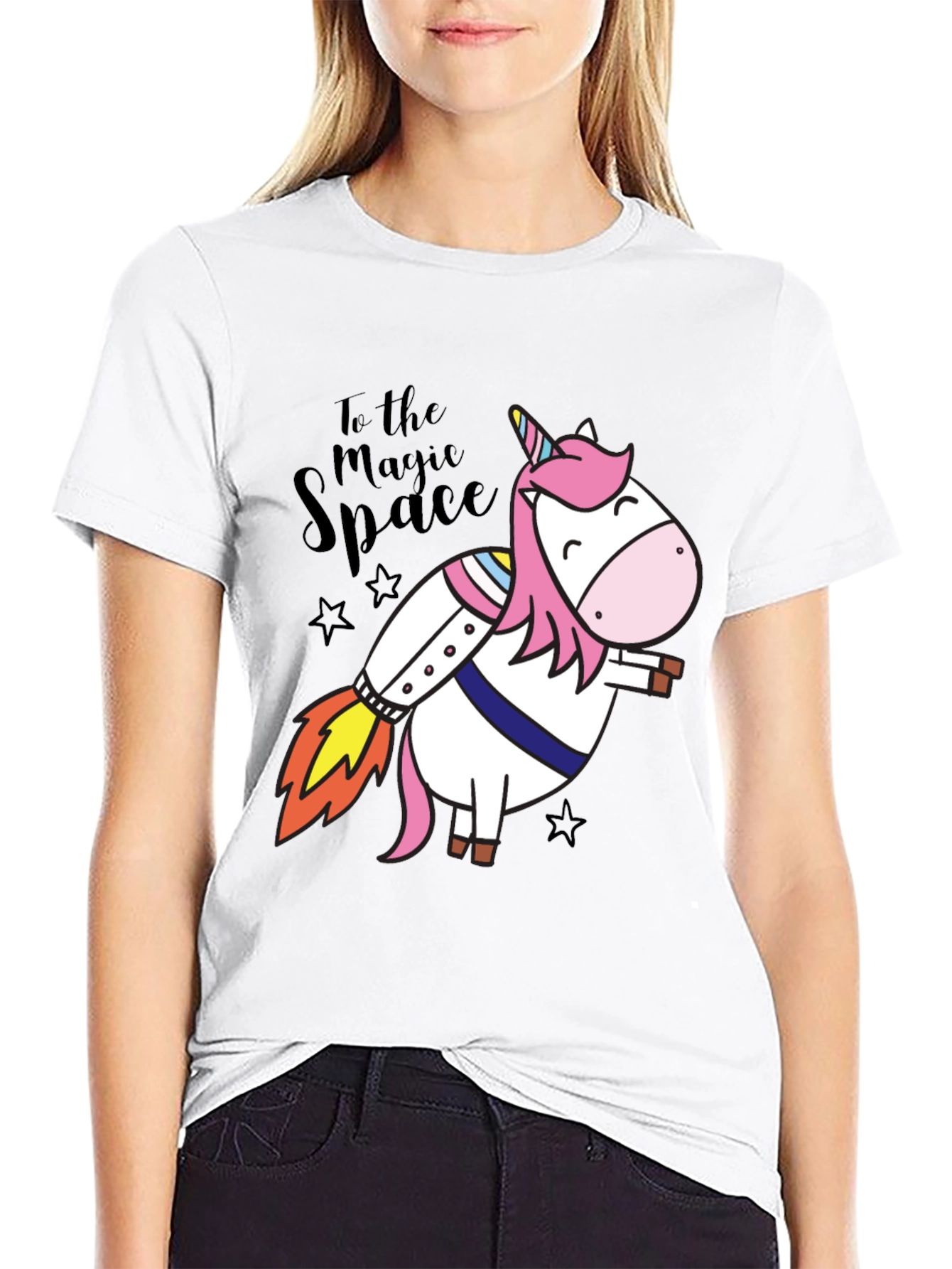 Magic Space Unicorn Rocket T-Shirt