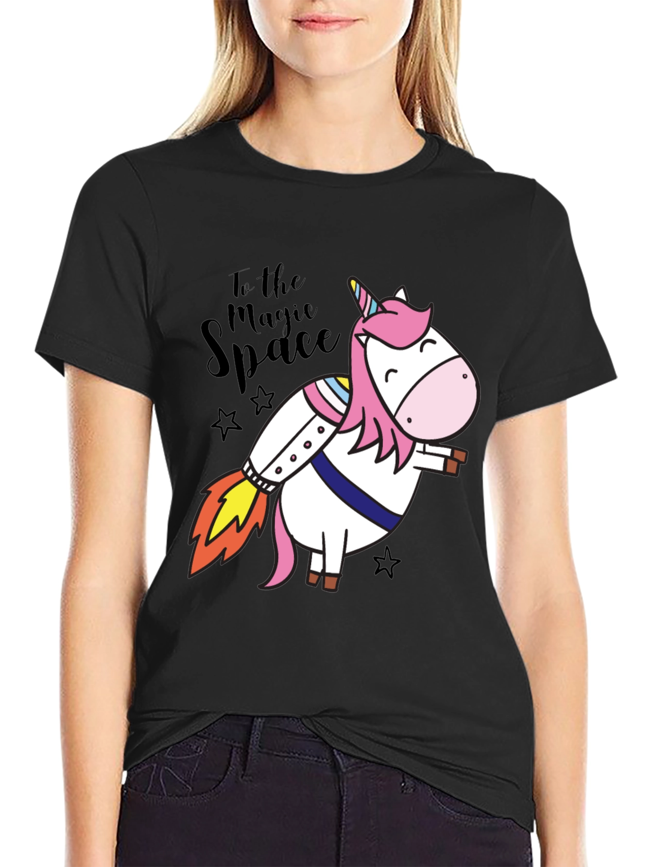 Magic Space Unicorn Rocket T-Shirt