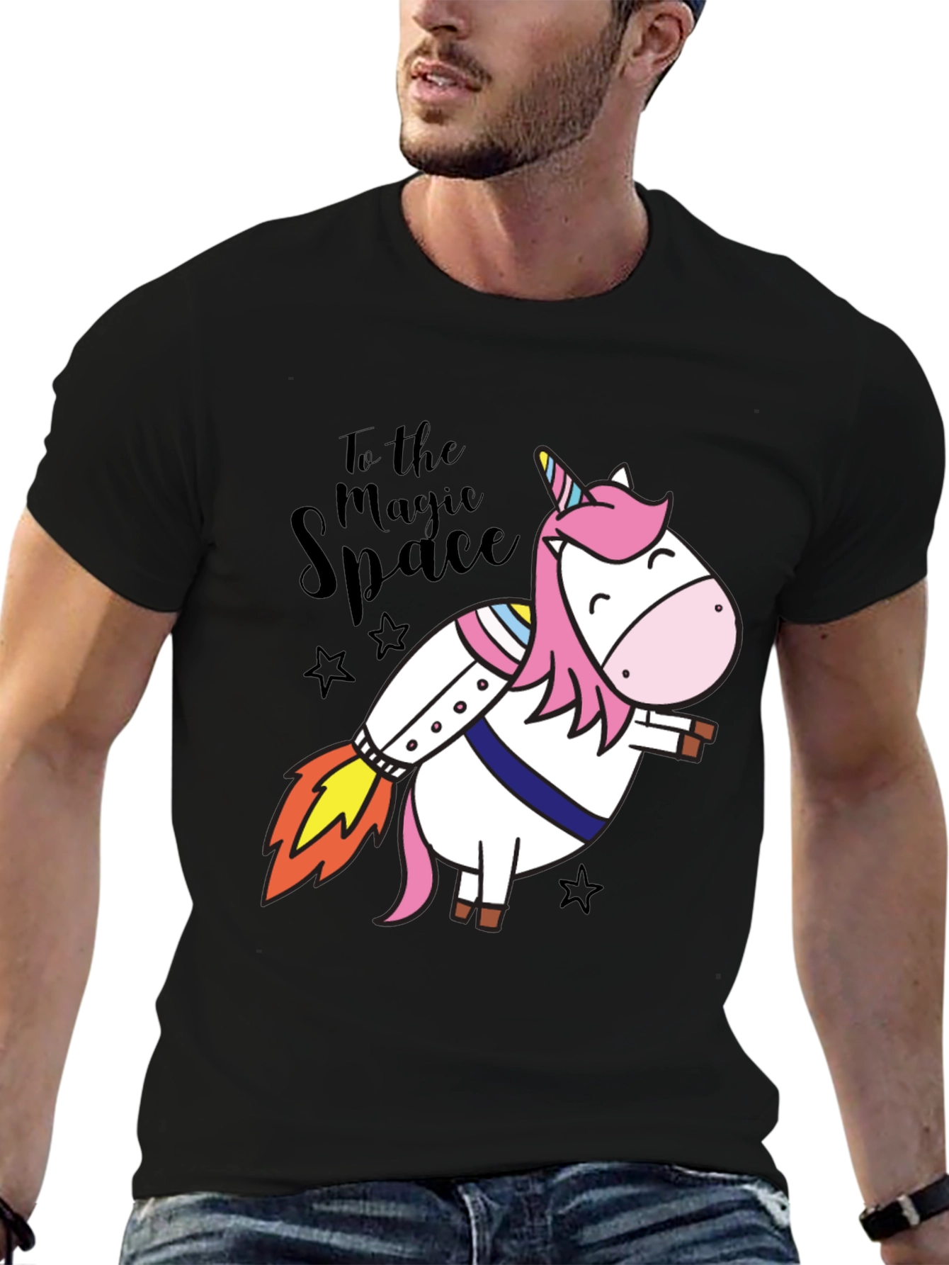 Magic Space Unicorn Rocket T-Shirt
