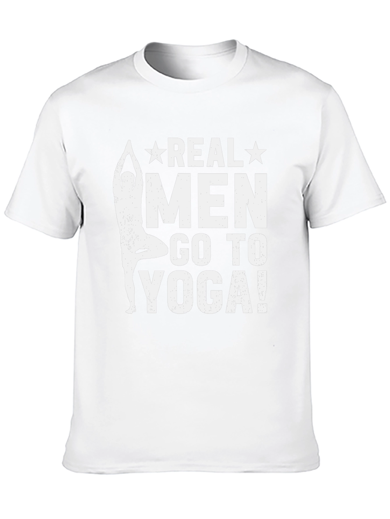 Real Men Yoga Graphic Tee - Black