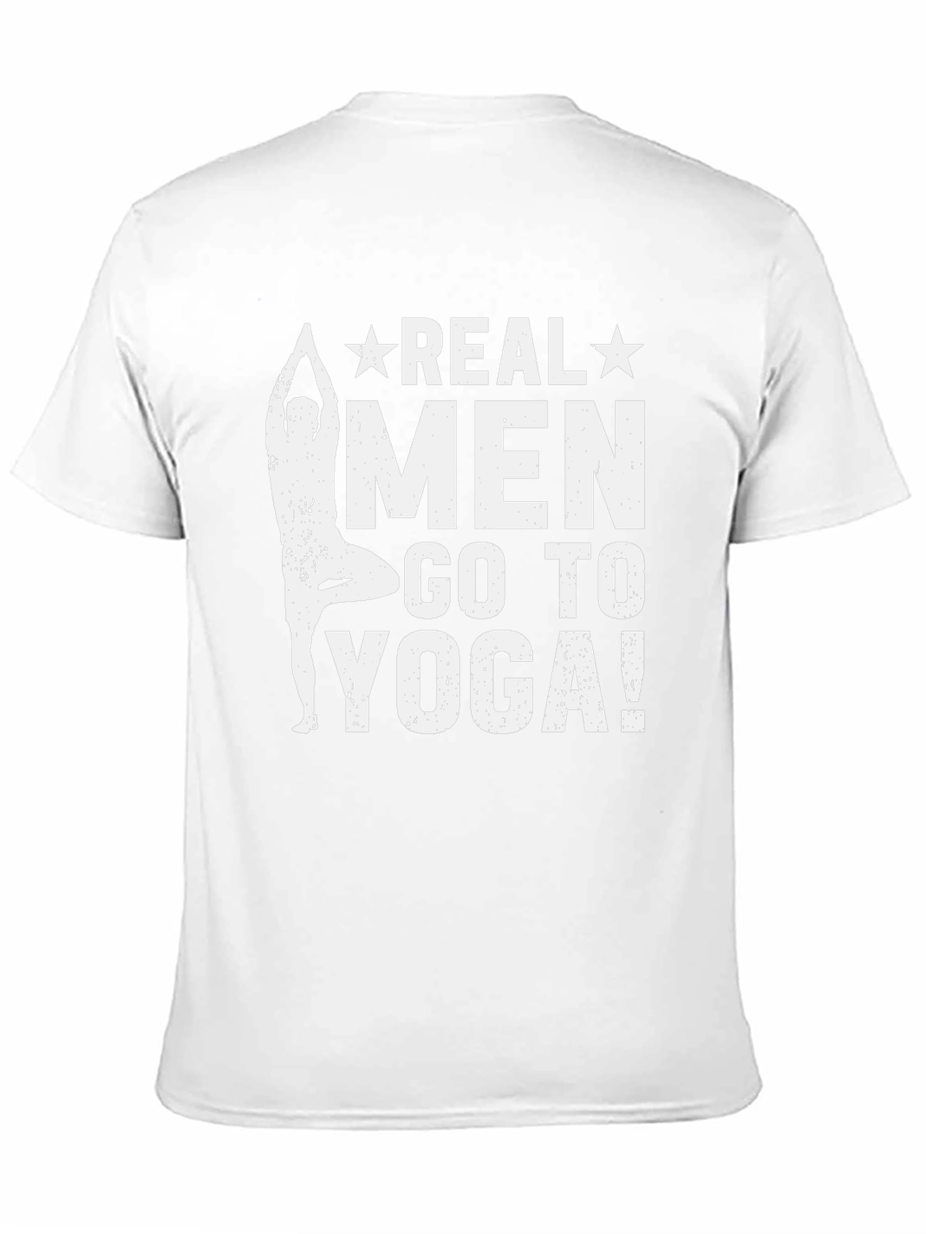 Real Men Yoga Graphic Tee - Black