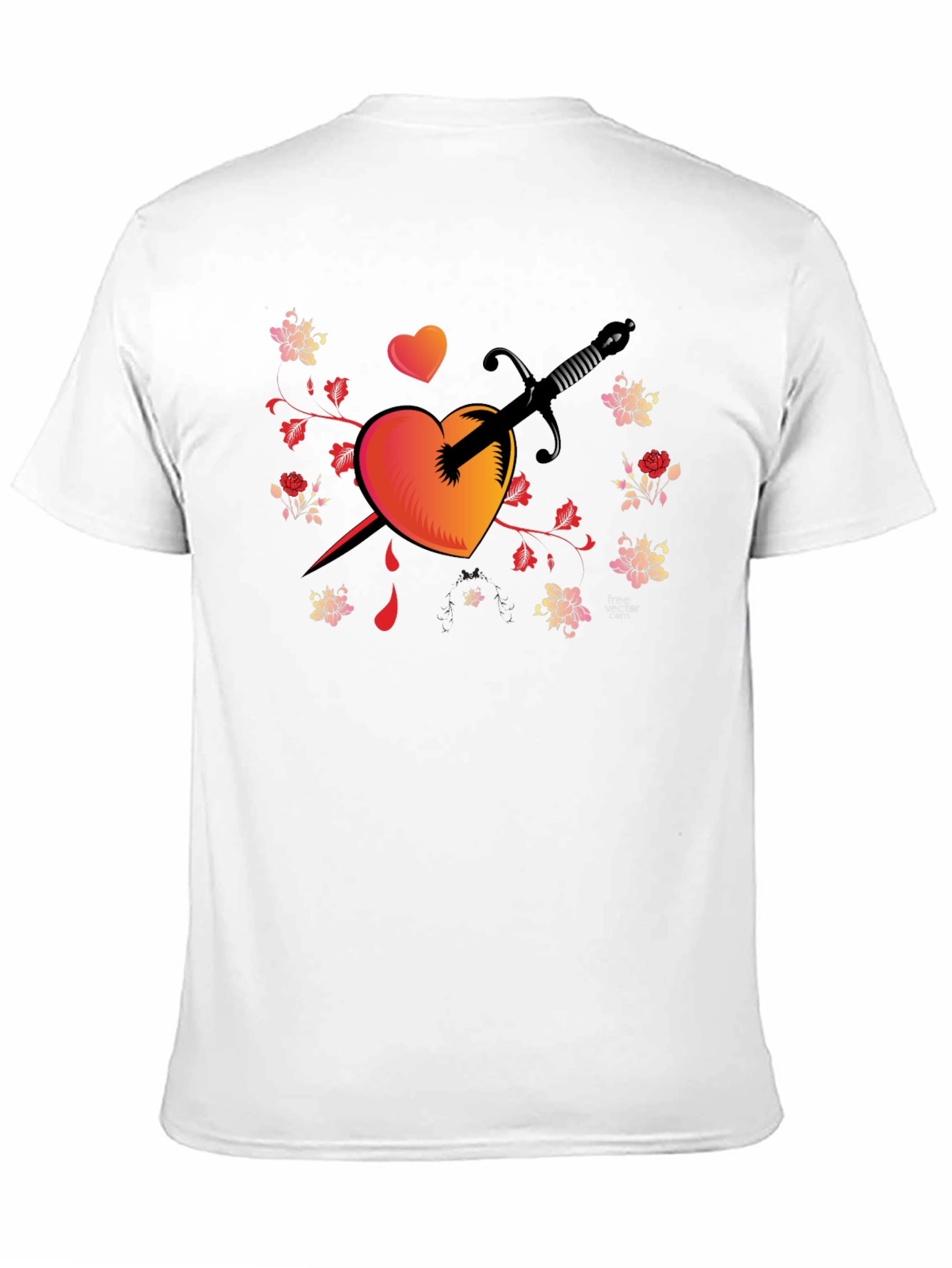 Heart Dagger Graphic Tee