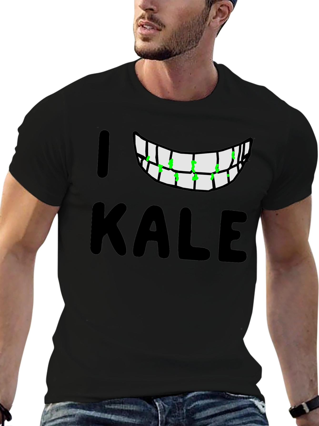I Love Kale T-Shirt - Funny Vegan Graphic Tee