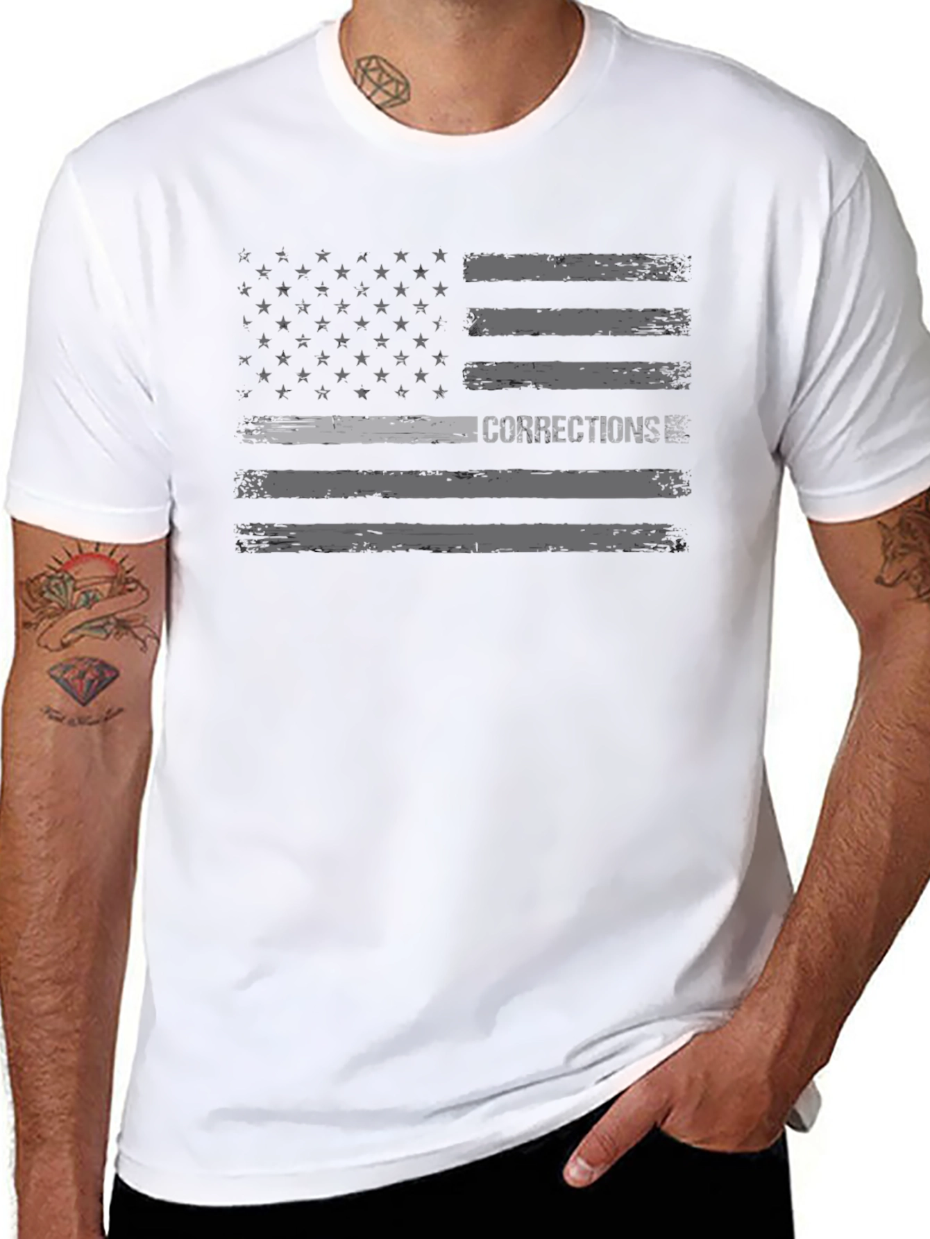 Corrections American Flag T-Shirt