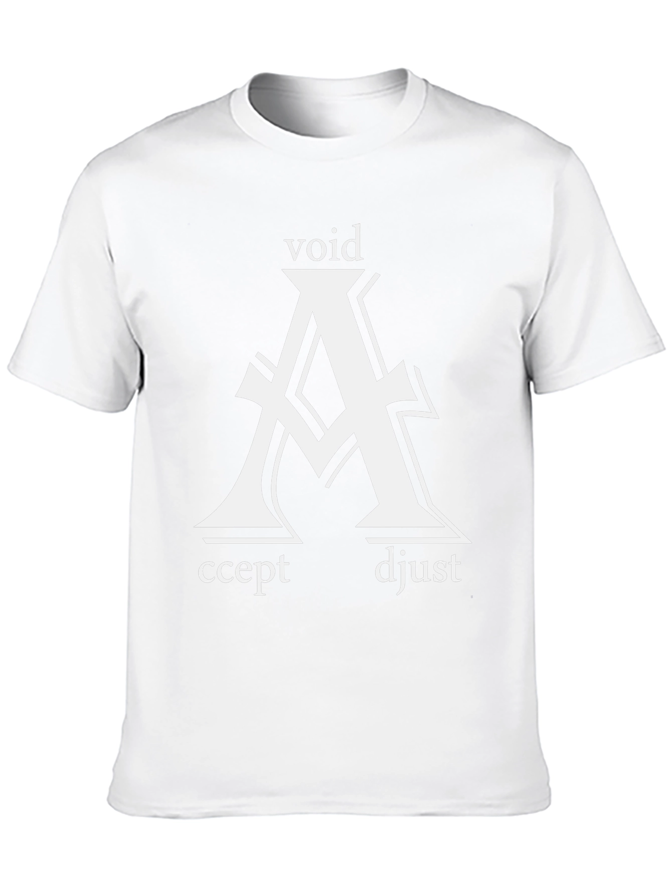 Void Accept Adjust Graphic Tee - Black Cotton T-Shirt