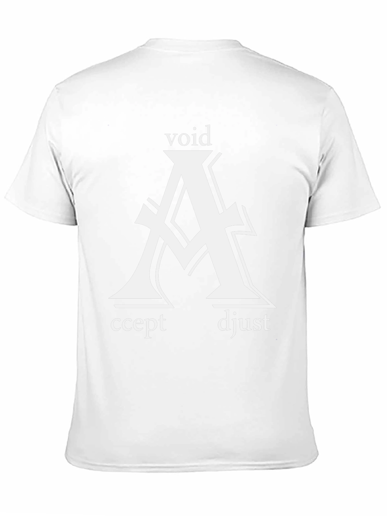 Void Accept Adjust Graphic Tee - Black Cotton T-Shirt