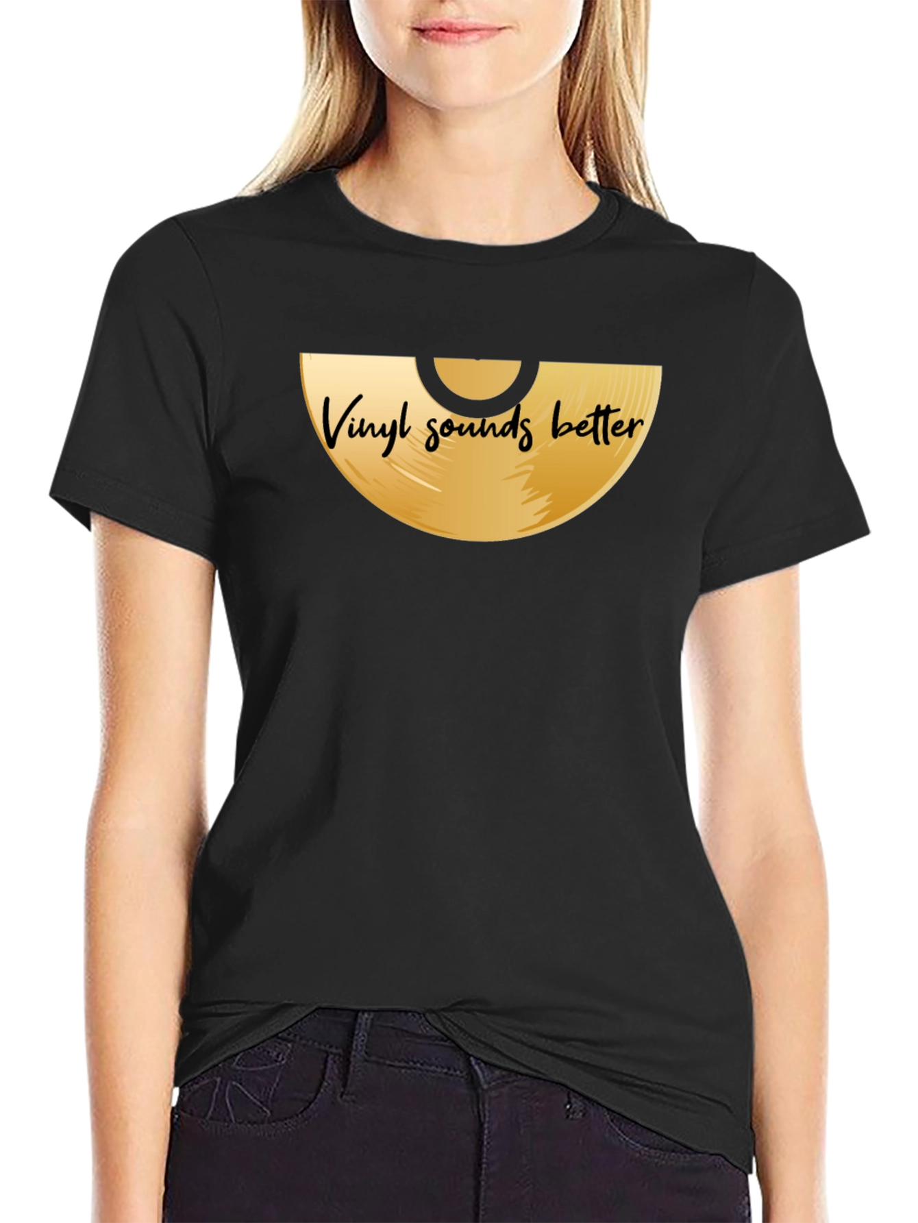 Vinyl Sounds Better Graphic Tee - Music Lover Shirt