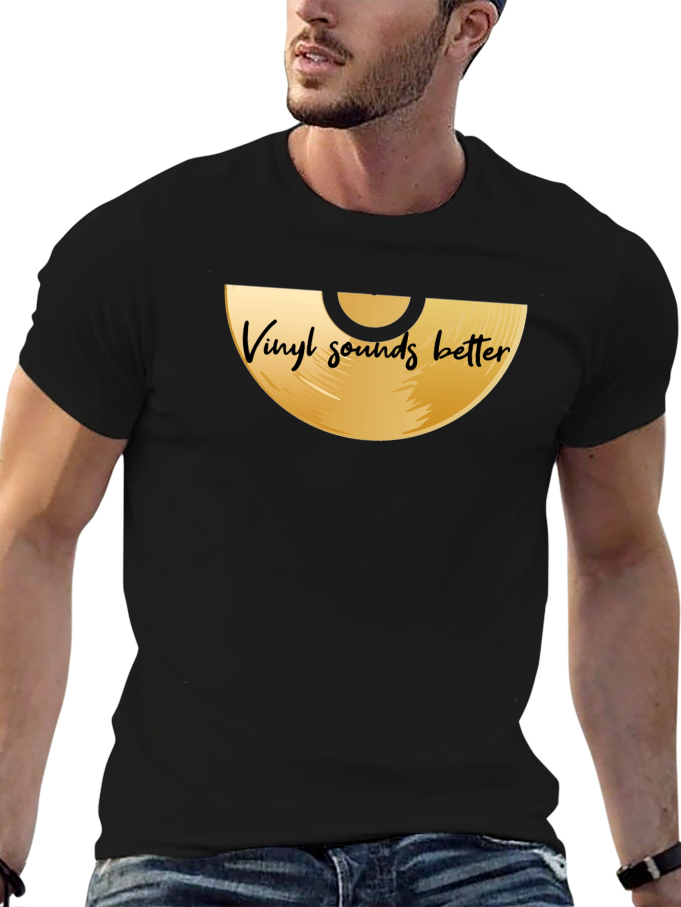 Vinyl Sounds Better Graphic Tee - Music Lover Shirt