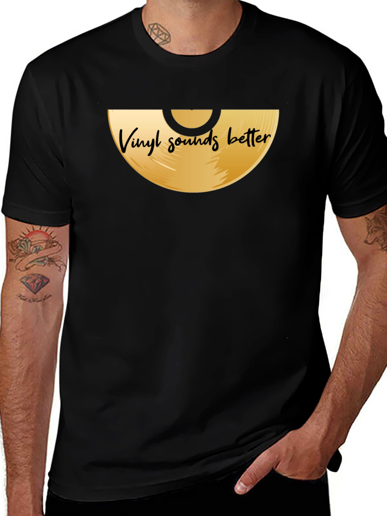 Vinyl Sounds Better Graphic Tee - Music Lover Shirt