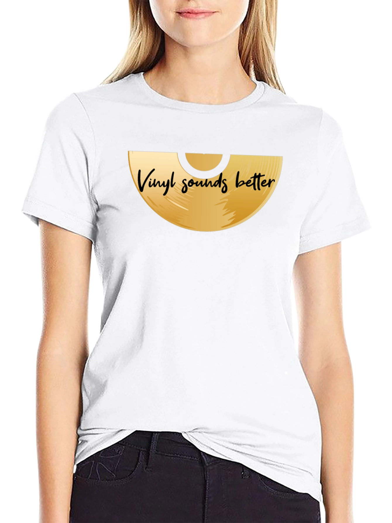 Vinyl Sounds Better Graphic Tee - Music Lover Shirt