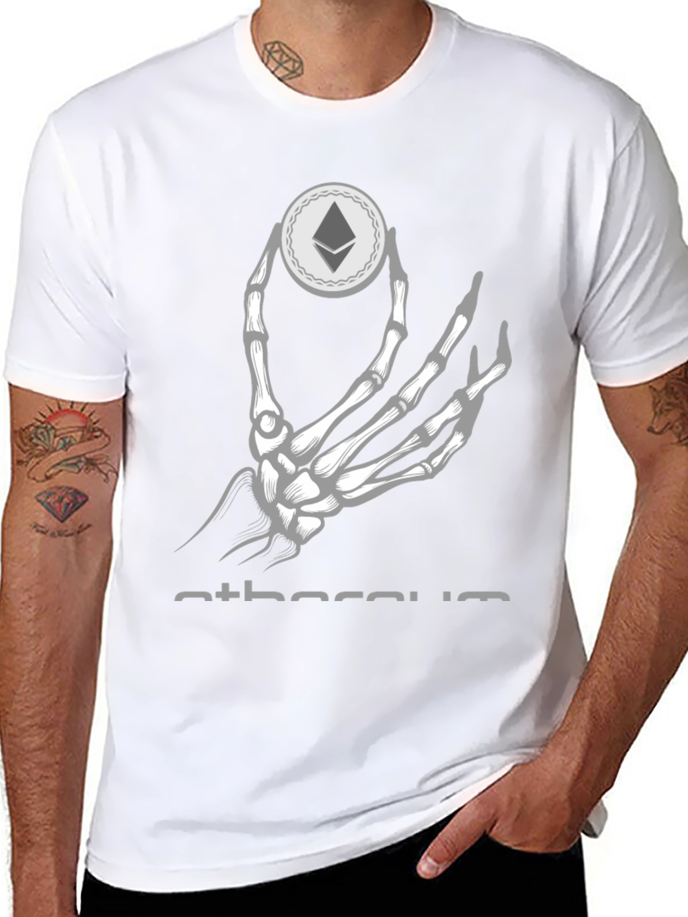 Ethereum Skeleton Hand T-Shirt