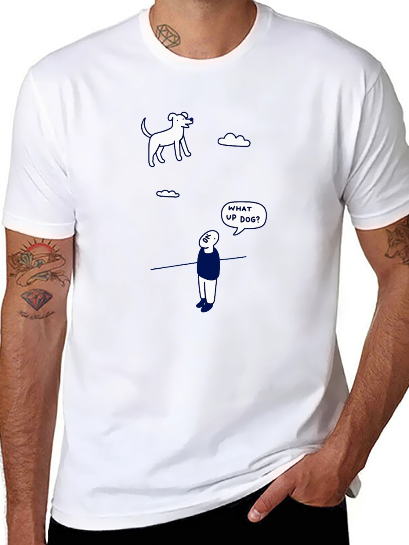 Funny What Up Dog? Graphic Tee