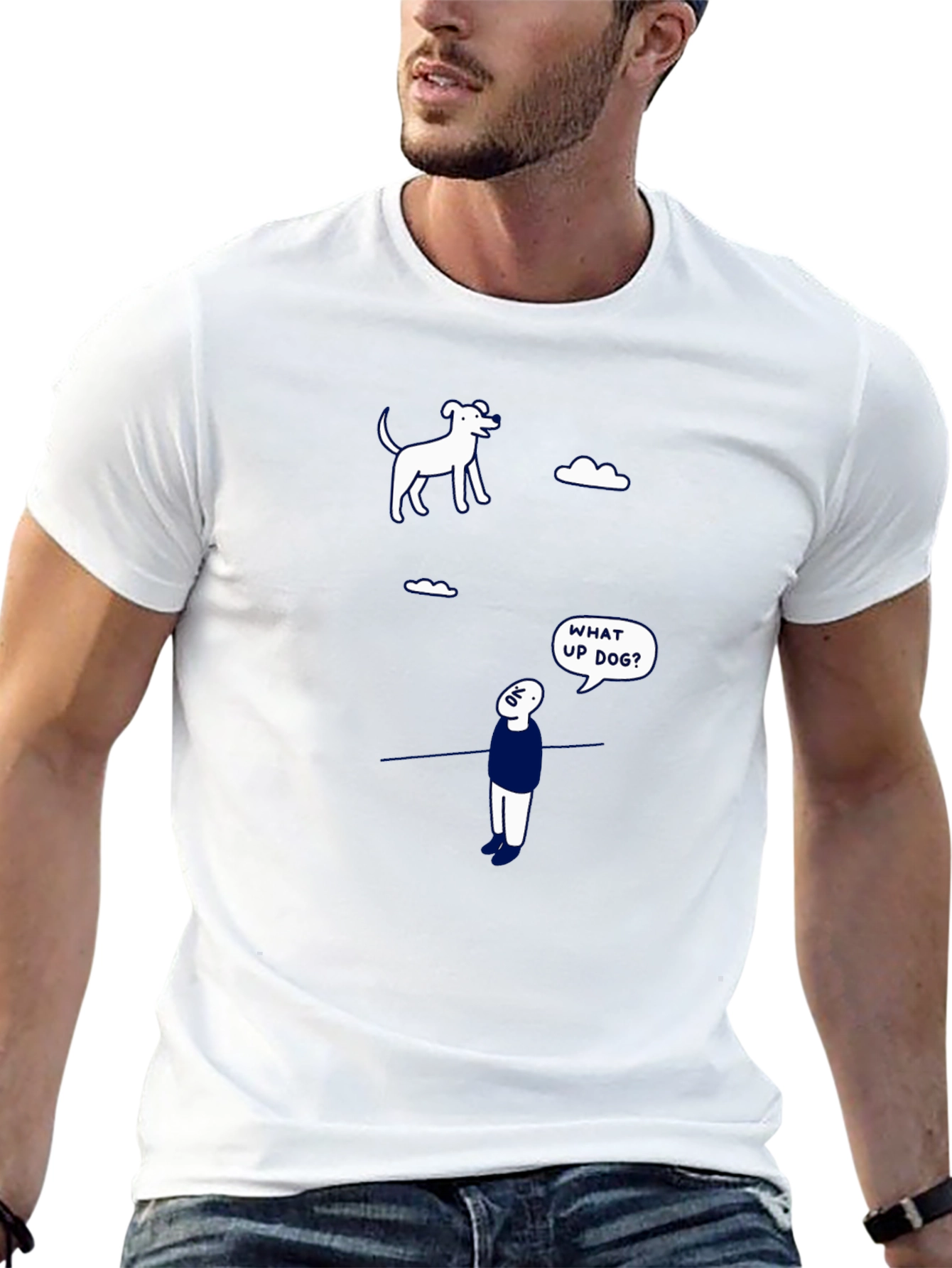 Funny What Up Dog? Graphic Tee