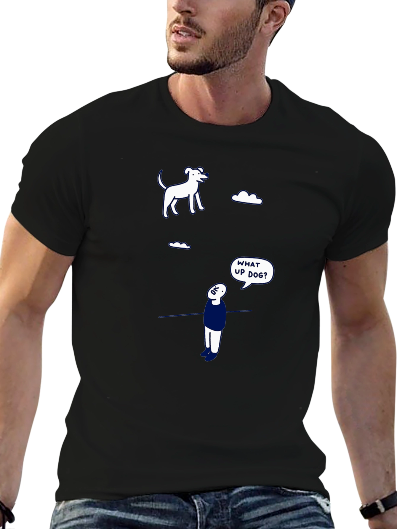 Funny What Up Dog? Graphic Tee