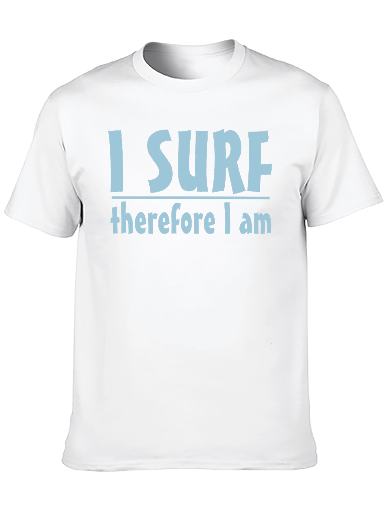 I Surf Therefore I Am T-Shirt - Black