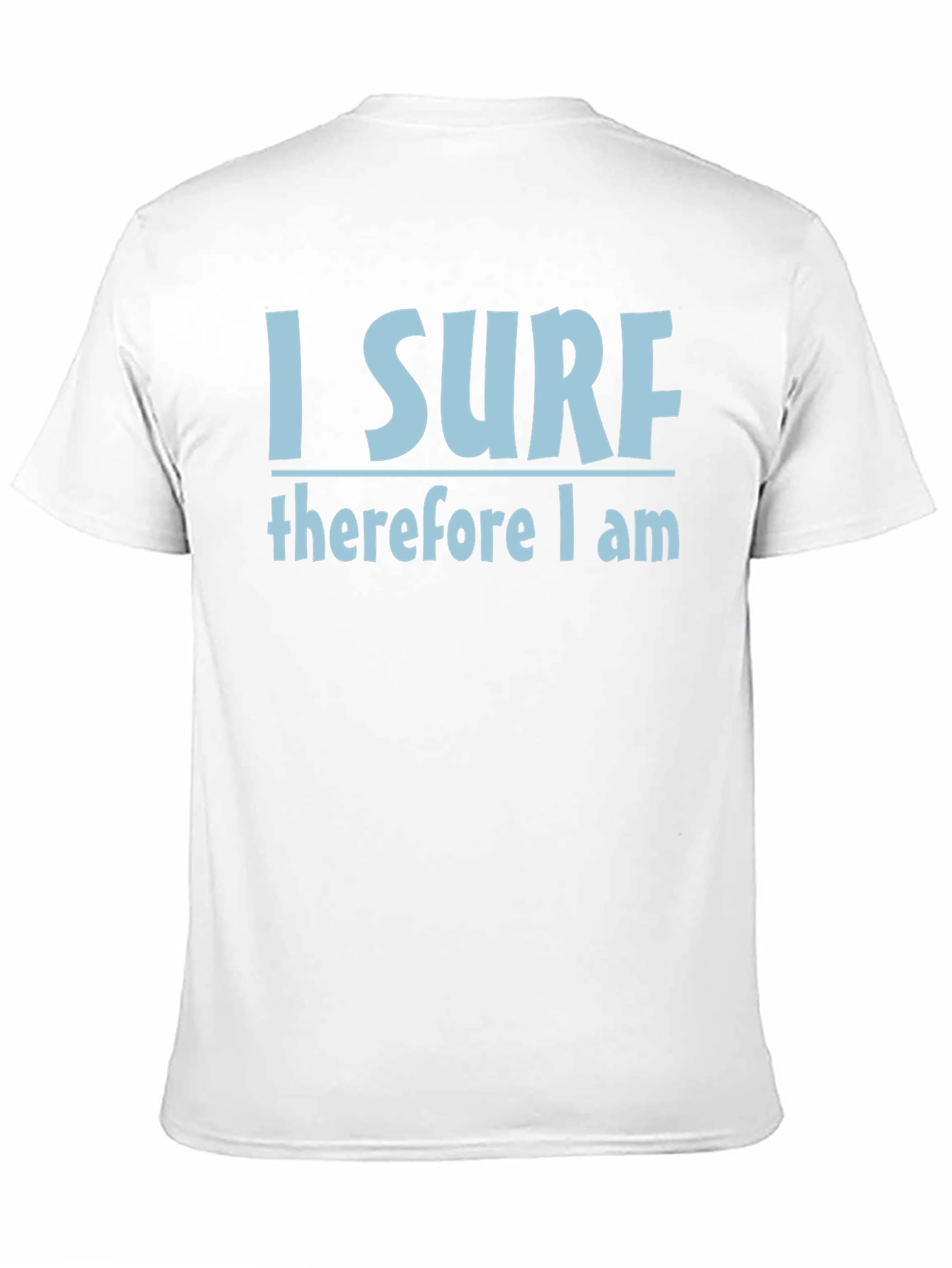I Surf Therefore I Am T-Shirt - Black