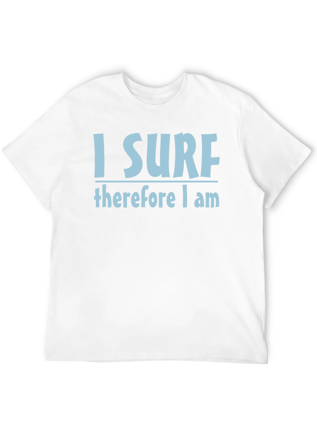 I Surf Therefore I Am T-Shirt - Black