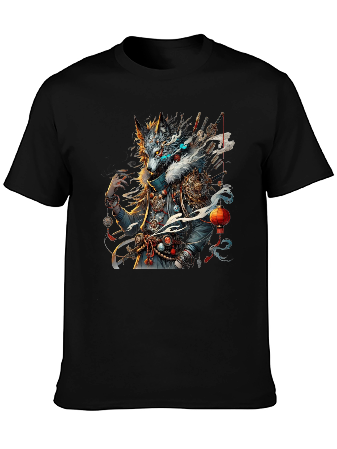 Wolf Spirit Graphic Tee - Unique Artistic Design
