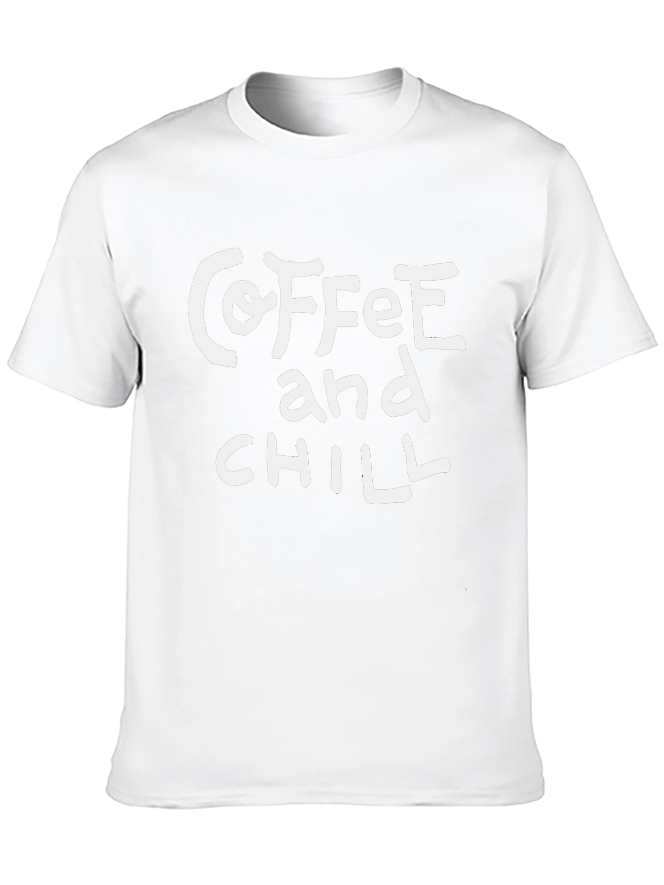 Coffee and Chill Graphic Tee - Black Casual T-Shirt