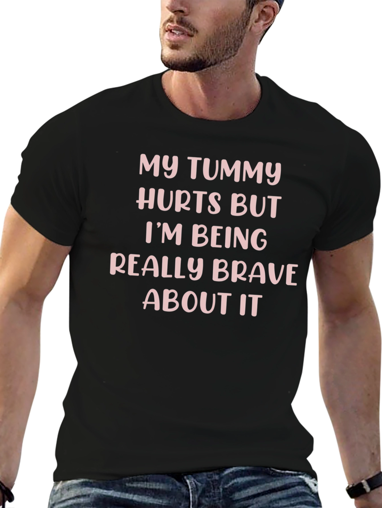 My Tummy Hurts Funny Graphic T-Shirt