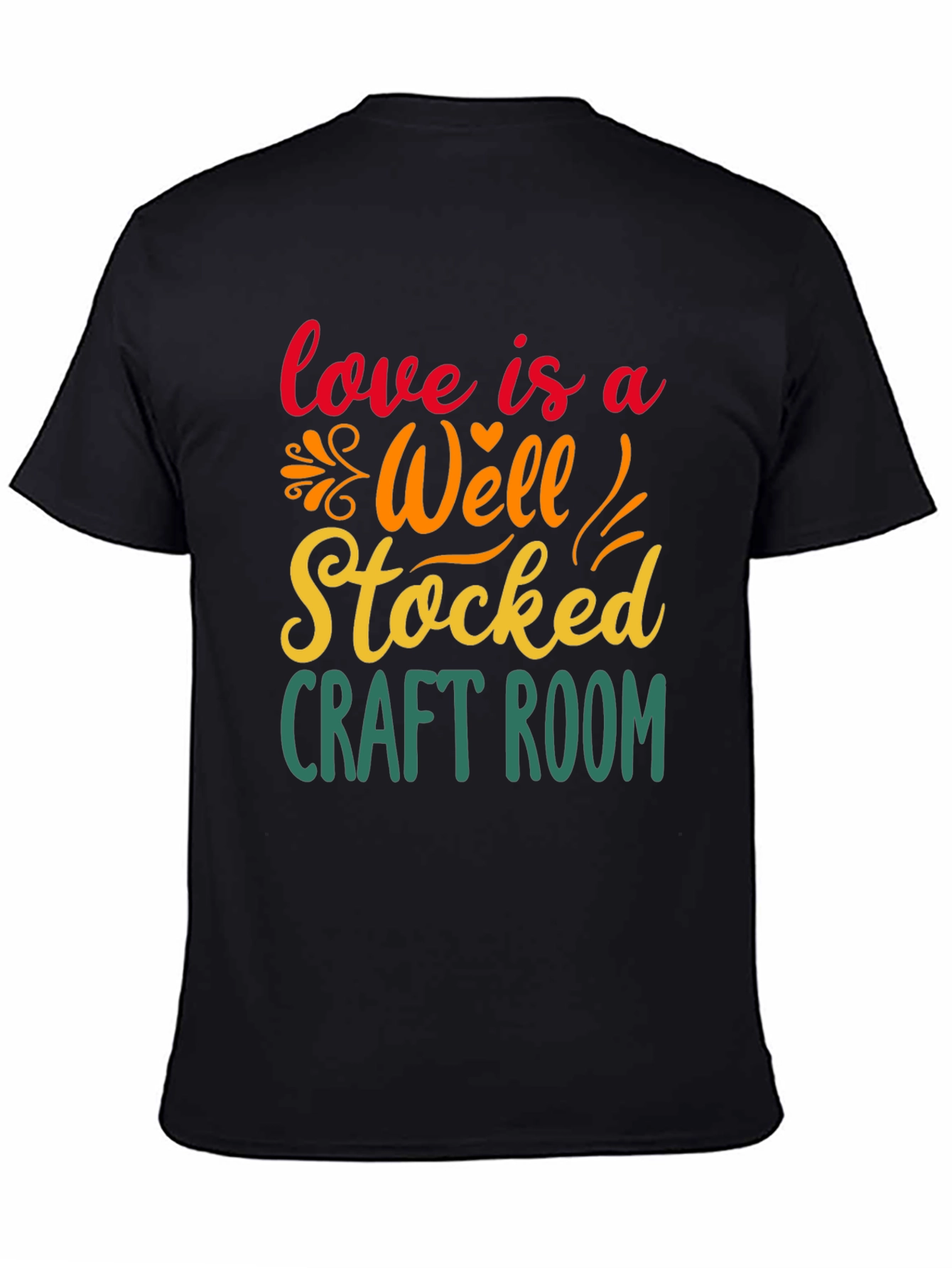 Craft Room Lover T-Shirt - Black
