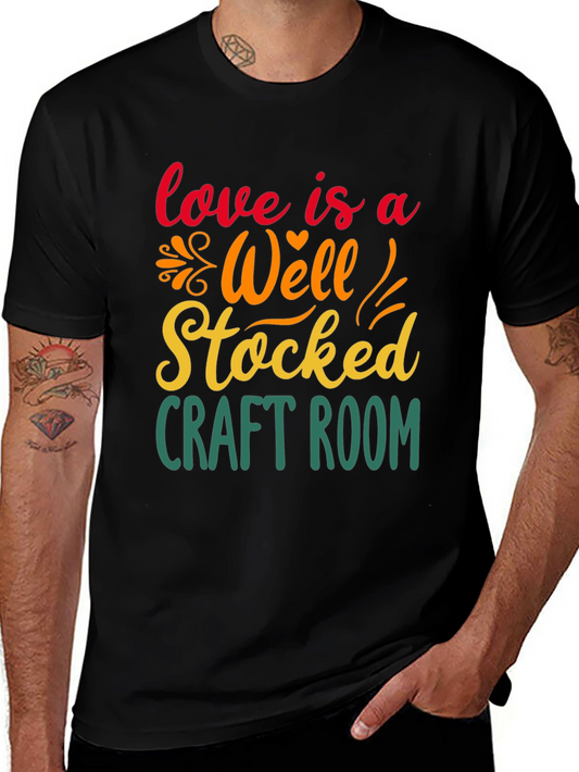 Craft Room Lover T-Shirt - Black