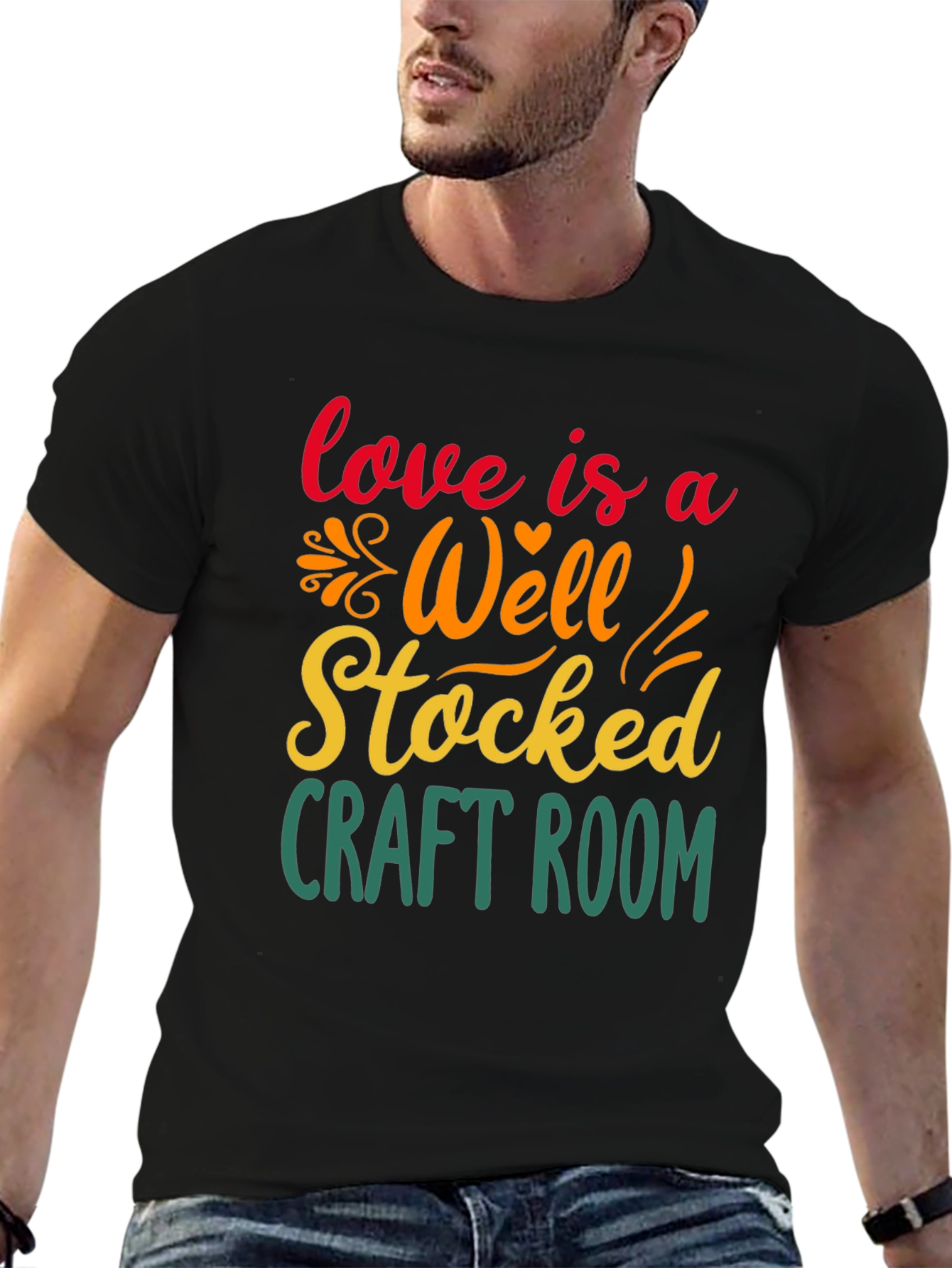 Craft Room Lover T-Shirt - Black
