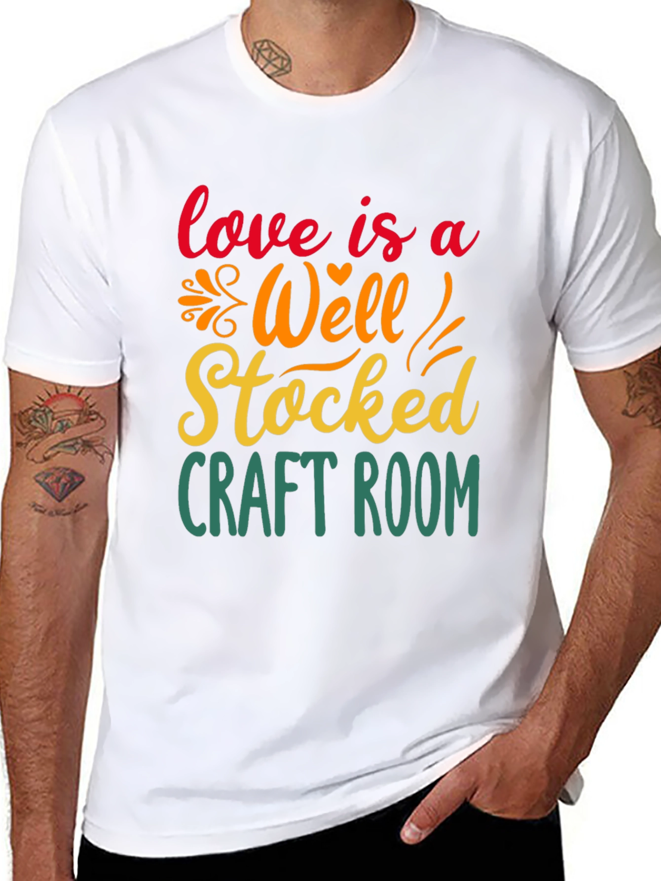 Craft Room Lover T-Shirt - Black