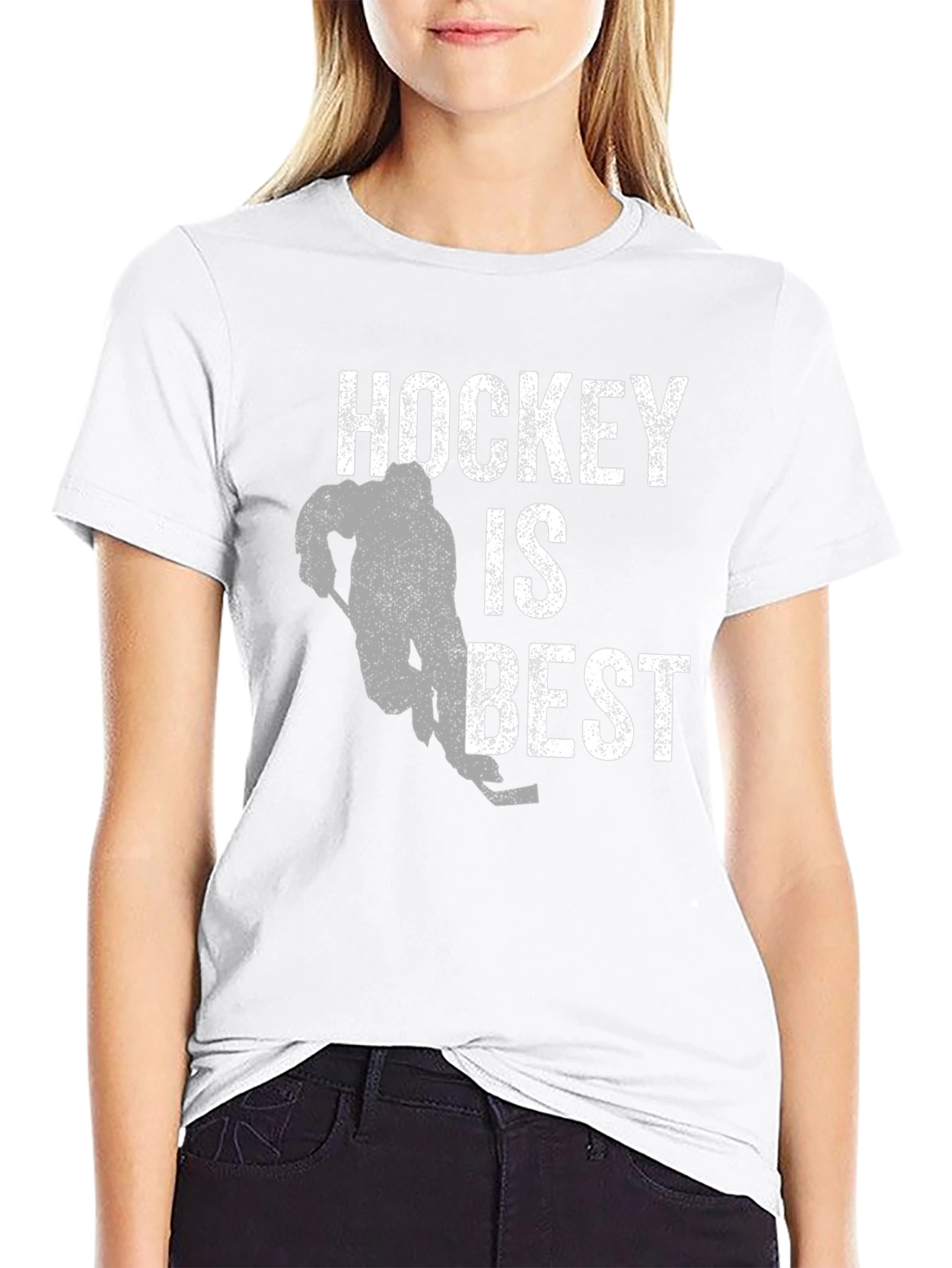 Hockey Is Best Mens Graphic T-Shirt