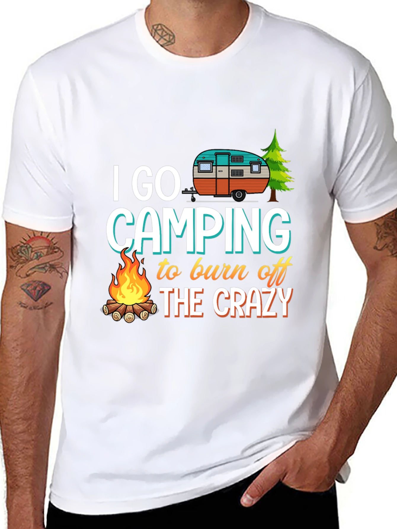Camping T-Shirt: Burn Off The Crazy